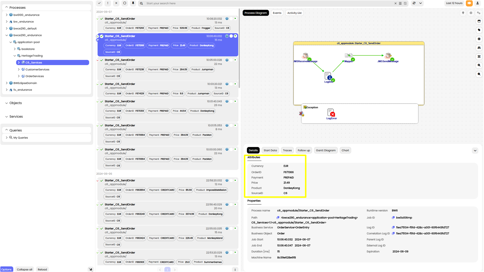 UI business attributes