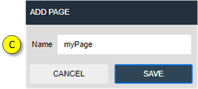 Enter name for page