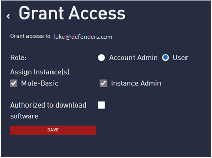 Grant access