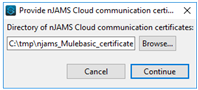 Select folder of certificates