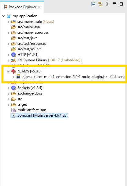 nJAMS has been added to Mule project