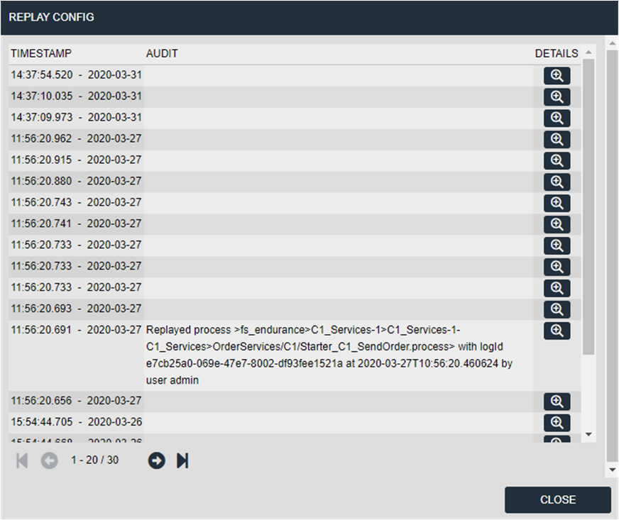 Sample Audit Log