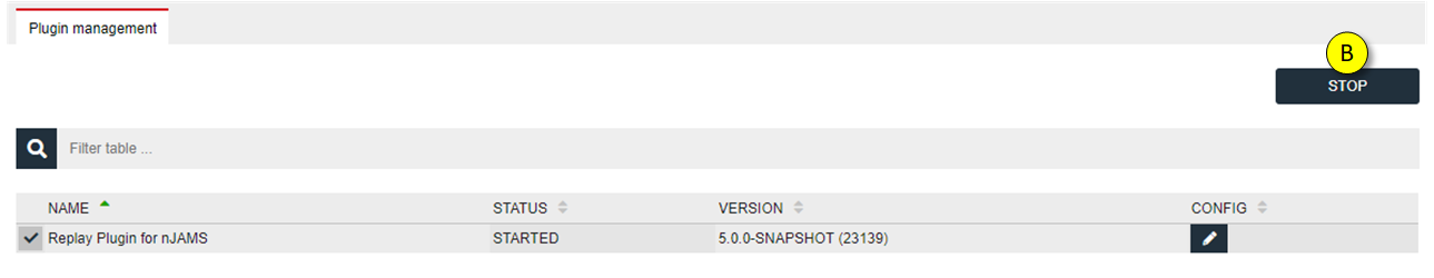 Start/stop plugins