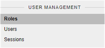 Select Role management