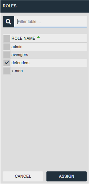 Assign Roles