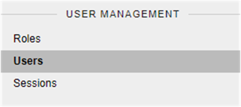Select user management