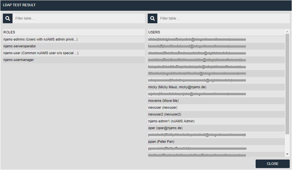 LDAP mapping