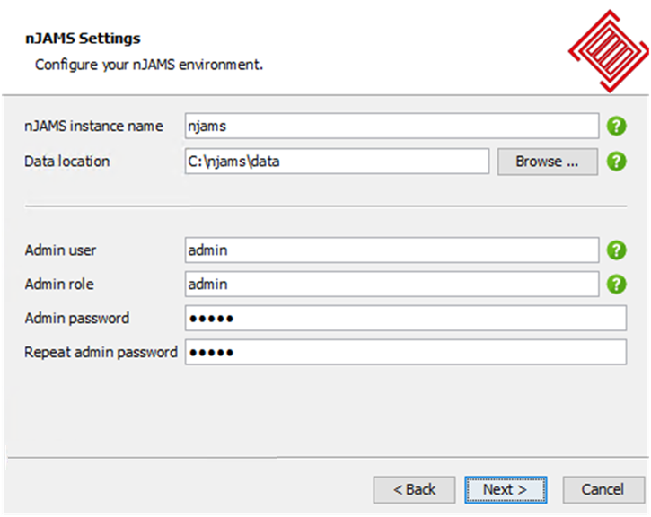 Configure nJAMS instance