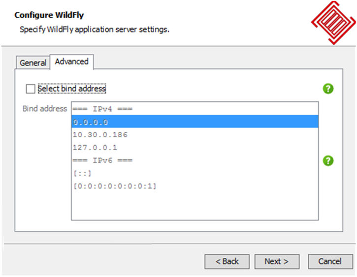 Specify WildFly ip addresses