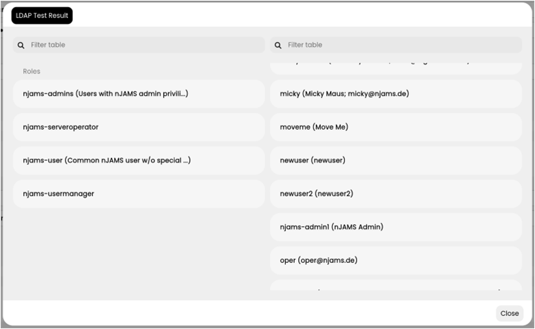 LDAP mapping