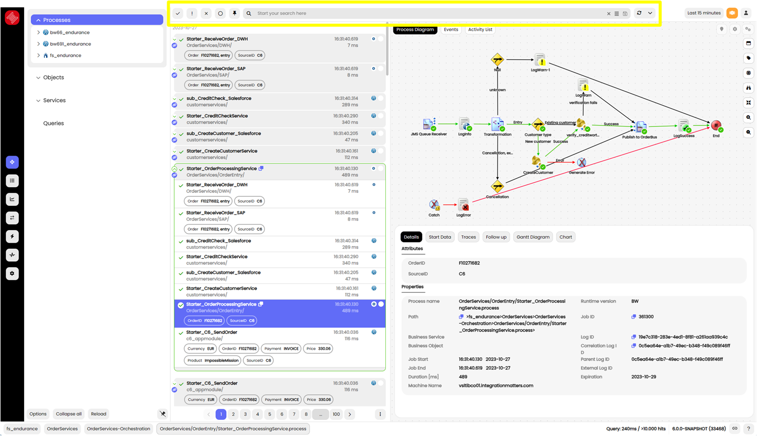 Query section