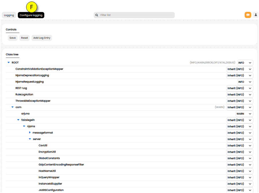 Configure logging