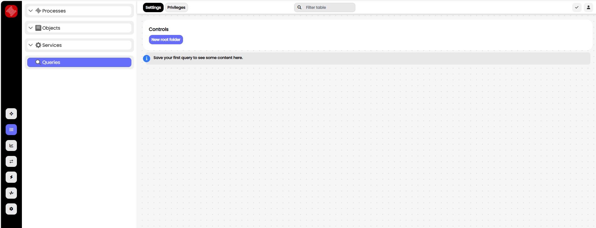 No Created Queries